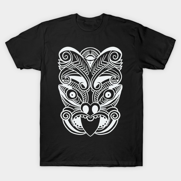 The Haka Mask - Maori New Zealand Dance Rugby T-Shirt by isstgeschichte